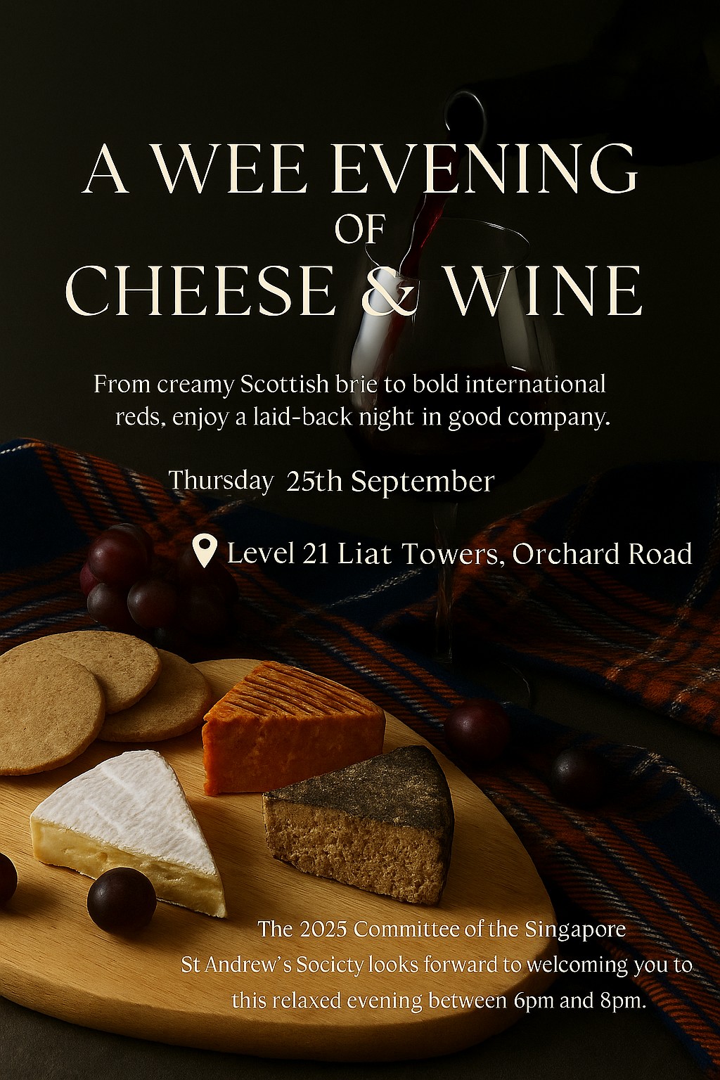 Cheese and Wine Night 25th September 2025