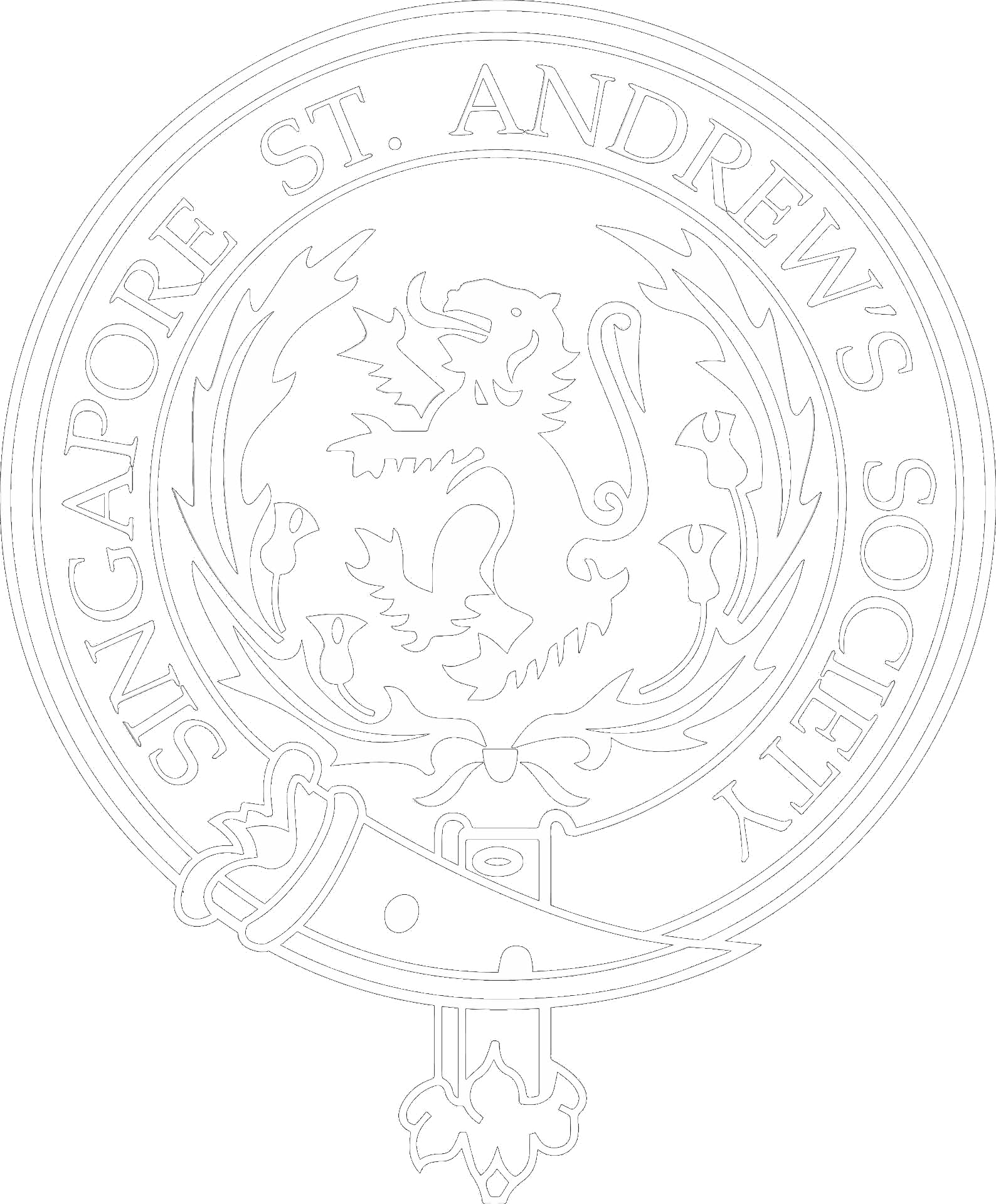 St Andrews Logo white - hi res transparent
